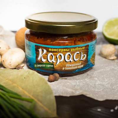 Консервы рыбные (карась) ст/б 220 гр,